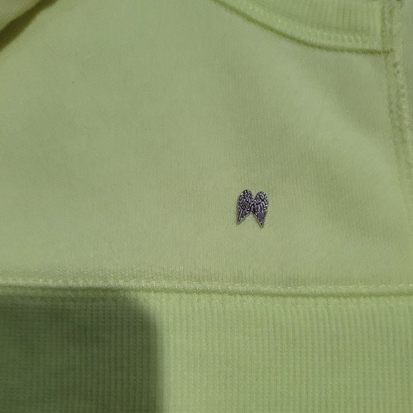 Victoria's Secret Lime Green Zip-Up Hoodie - Picture 2 of 5